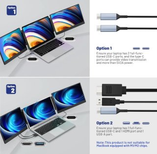 Monitor portatile Domyfan 14 Triple Screen