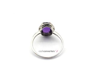 sortija oro 18k con piedra con diamante