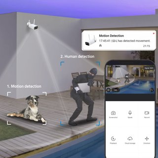 Cámara WiFi Exterior NIVIAN 2K IP66 Alexa