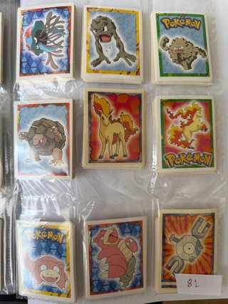 Lote de cromos Merlyn Pokemon, 186 , 70% coleccion