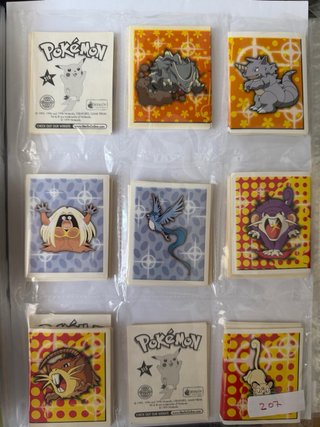 Lote de cromos Merlyn Pokemon, 186 , 70% coleccion