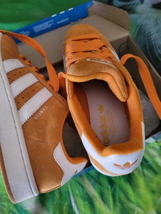 Adidas Campus Arancioni Bianche