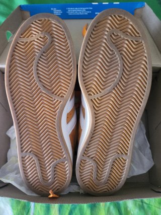 Adidas Campus Arancioni Bianche