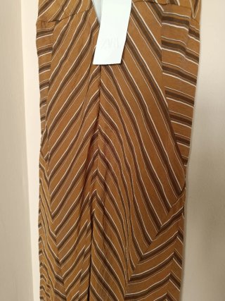 Vestido Zara rayas midi espalda descubierta M
