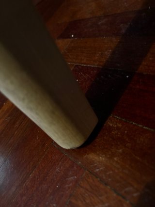 Mesa redonda madera Ikea Lisabo y 5 sillas