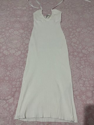Vestido blanco halter Nuevo  S