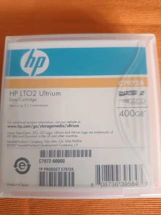 HP LTO2 Ultrium Cartuccia Dati 400GB