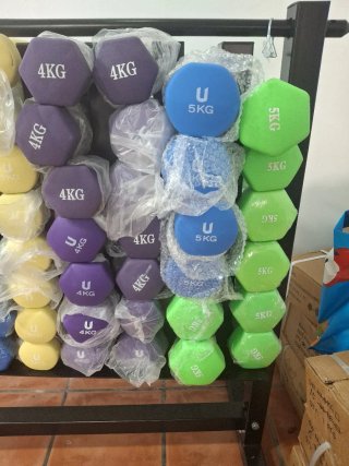 Coppia di manubri da 5 kg nuovi