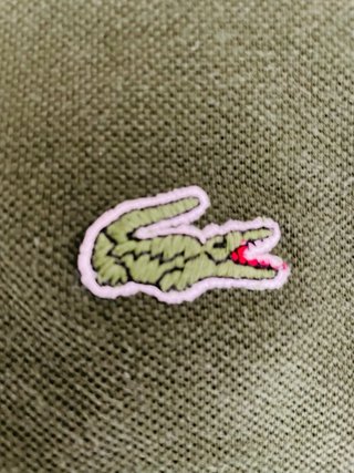 Polo Lacoste Talla 5 Verde Militar