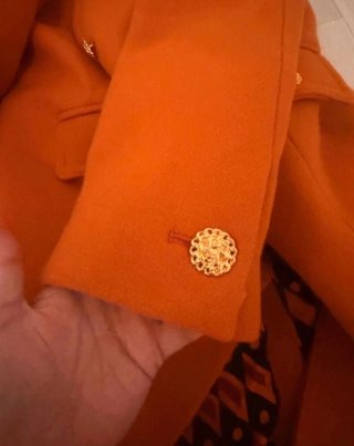 Cappotto arancone di lana Zara by Manteco