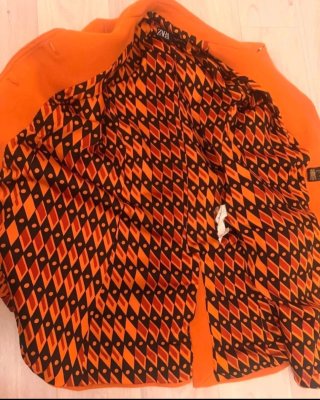 Cappotto arancone di lana Zara by Manteco