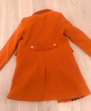 Cappotto arancone di lana Zara by Manteco