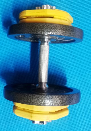 Kit pesi 2x5kg + 4x1,25kg foro 30mm