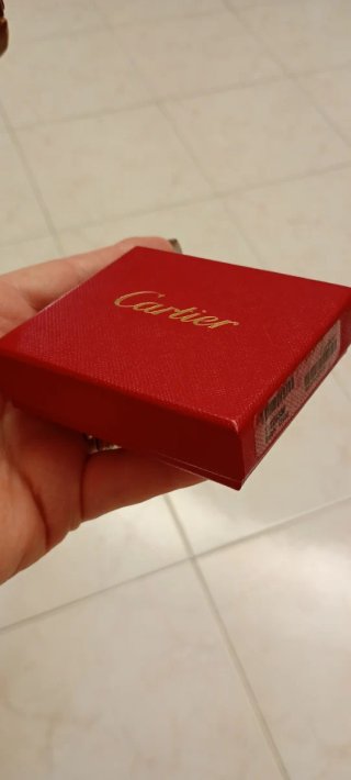 Scatola Cartier Rossa Logo Oro