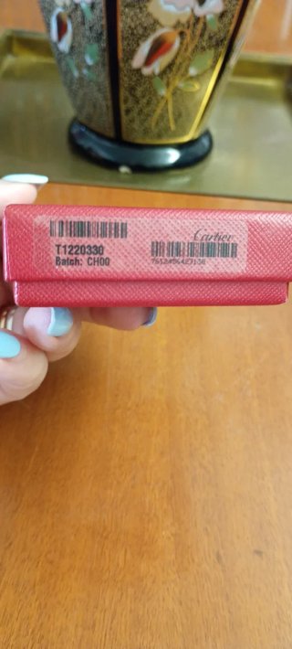 Scatola Cartier Rossa Logo Oro