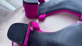 Tacones Fucsia Brillantes