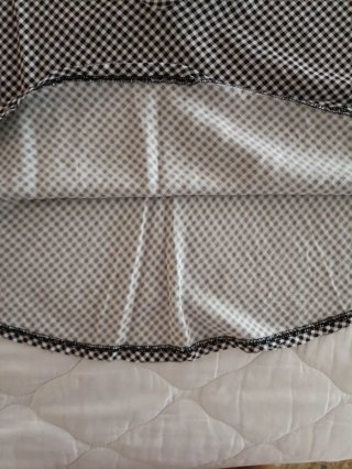 Falda cuadros blanco y negro, talla 36