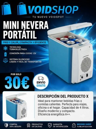 Mini Nevera Portátil Frío/Calor 4L