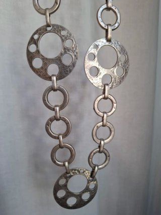 CICLÓN COLLAR MUJER METAL NUEVO