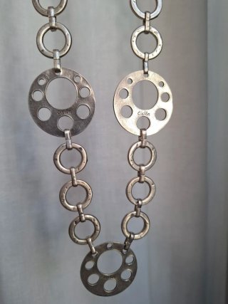 CICLÓN COLLAR MUJER METAL NUEVO