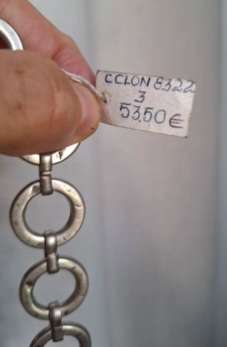 CICLÓN COLLAR MUJER METAL NUEVO