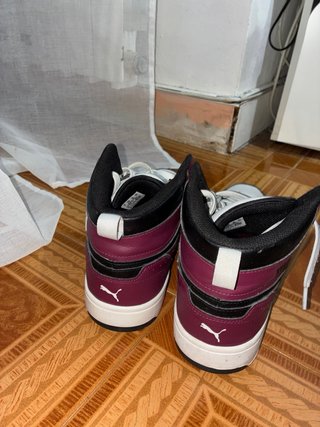 Zapatillas Puma Altas Morado/Blanco