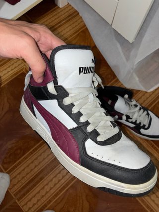 Zapatillas Puma Altas Morado/Blanco