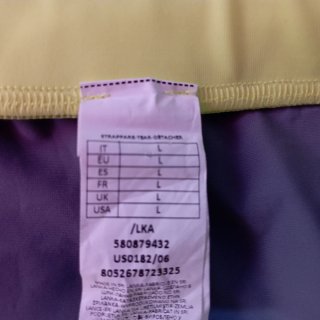Bañador Calzedonia Gris y Amarillo Neón