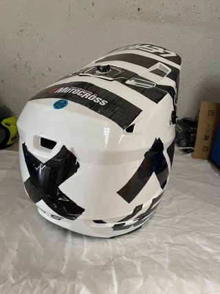 Casco Motocross LEATT Blanco y Negro TALLA L