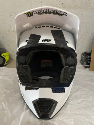 Casco Motocross LEATT Blanco y Negro TALLA L