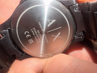 Armani Exchange AX2413 Negro/Dorado Poco Uso