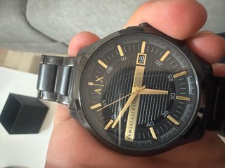 Armani Exchange AX2413 Negro/Dorado Poco Uso
