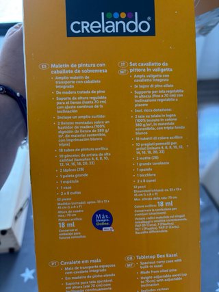 Caballete Maletín Madera CRELANDO