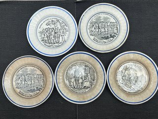 Lote 5 Platos Historia Sagrada José c. 1830