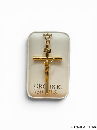 Colgante Cruz Oro 18K 750 Jora Jewellers