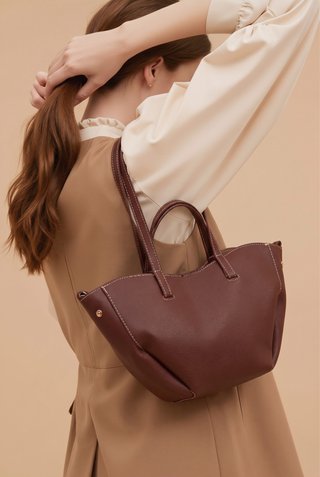 Bolso Tote Elegante Piel 3 Colores