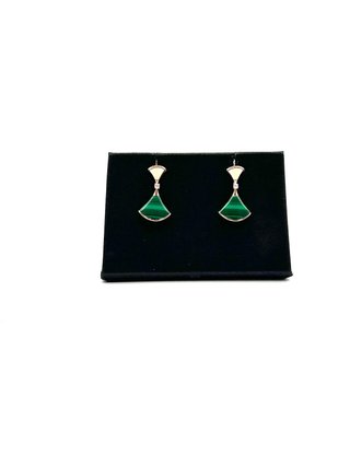 Pendientes Bvlgari Diva's Dream Oro y Malquita