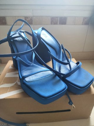 Sandalias Zara fiesta azules