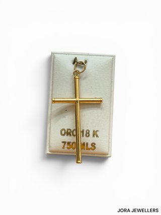 Colgante Cruz Oro 18K 750 Jora Jewellers