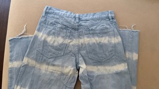 Pantalón Mango Tie-Dye Azul y Blanco