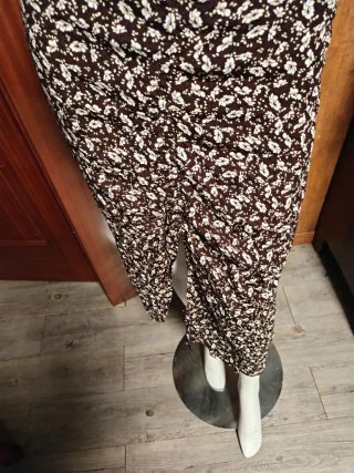 Falda larga estampada