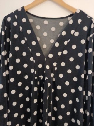 Blusa lunares talla única grande súper curvy