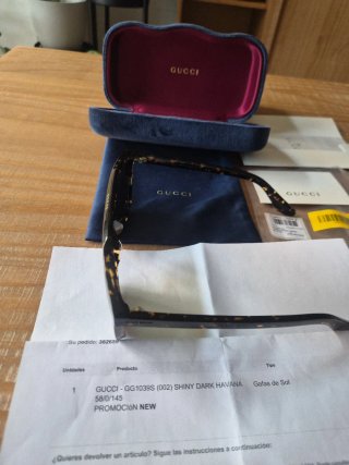 Gafas de Sol Gucci GG1039S Shiny Dark Havana