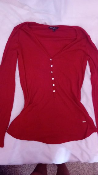 Massimo Dutti Jersey Rojo Talla S