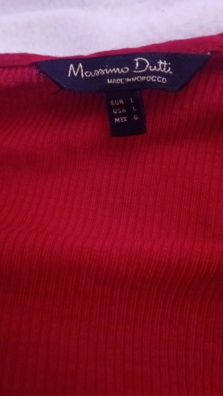 Massimo Dutti Jersey Rojo Talla S