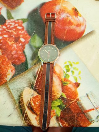 Orologio Fossil Uomo Verde e Marrone