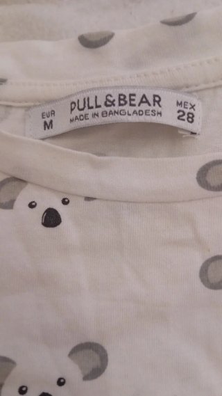 Camiseta Pull&Bear Estampado Koalas Talla M