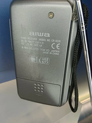 Radio portátil Aiwa CR-AS16 FM/AM