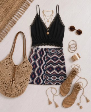 Minifalda Boho Ibiza Talla S