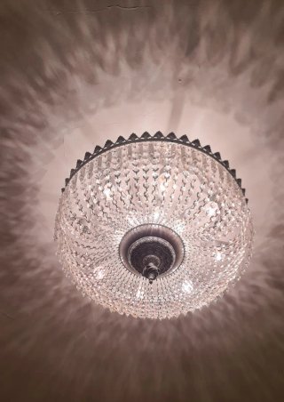 Lámpara de techo de cristal